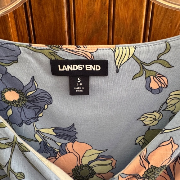 Lands End beautiful Summer Dress Size Small cotton Mix - Picture 3 of 3